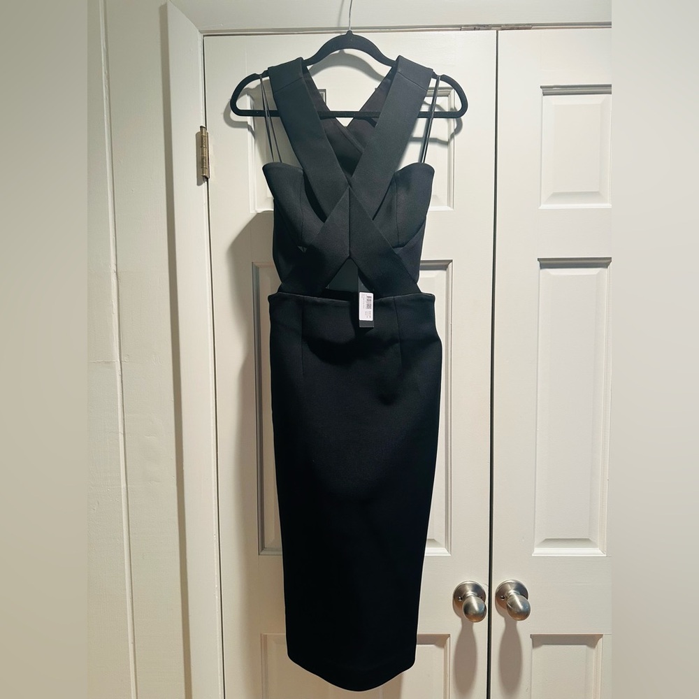 NICHOLAS Bandage Wrap Band Dress in Blk NWT!! Stunner